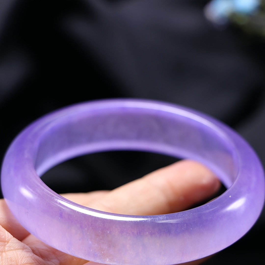 Elegant Violet Natural Stone Bracelet, Fashion Accessory